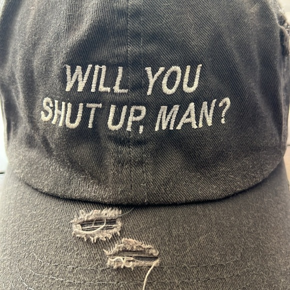 “WILL YOU SHUT UP MAN?” Ball Cap Adjustable Baseball Cap Hat - Picture 2 of 8